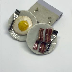 Bacon & Eggs earrings